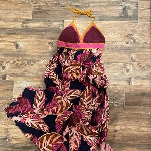 Crochet top maxi dress size medium